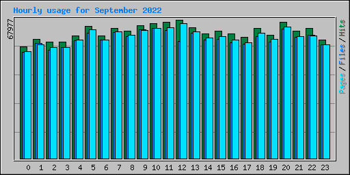 Hourly usage for September 2022