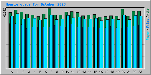 Hourly usage for October 2025